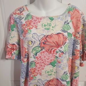 Womens Top Short Sleeve Size L